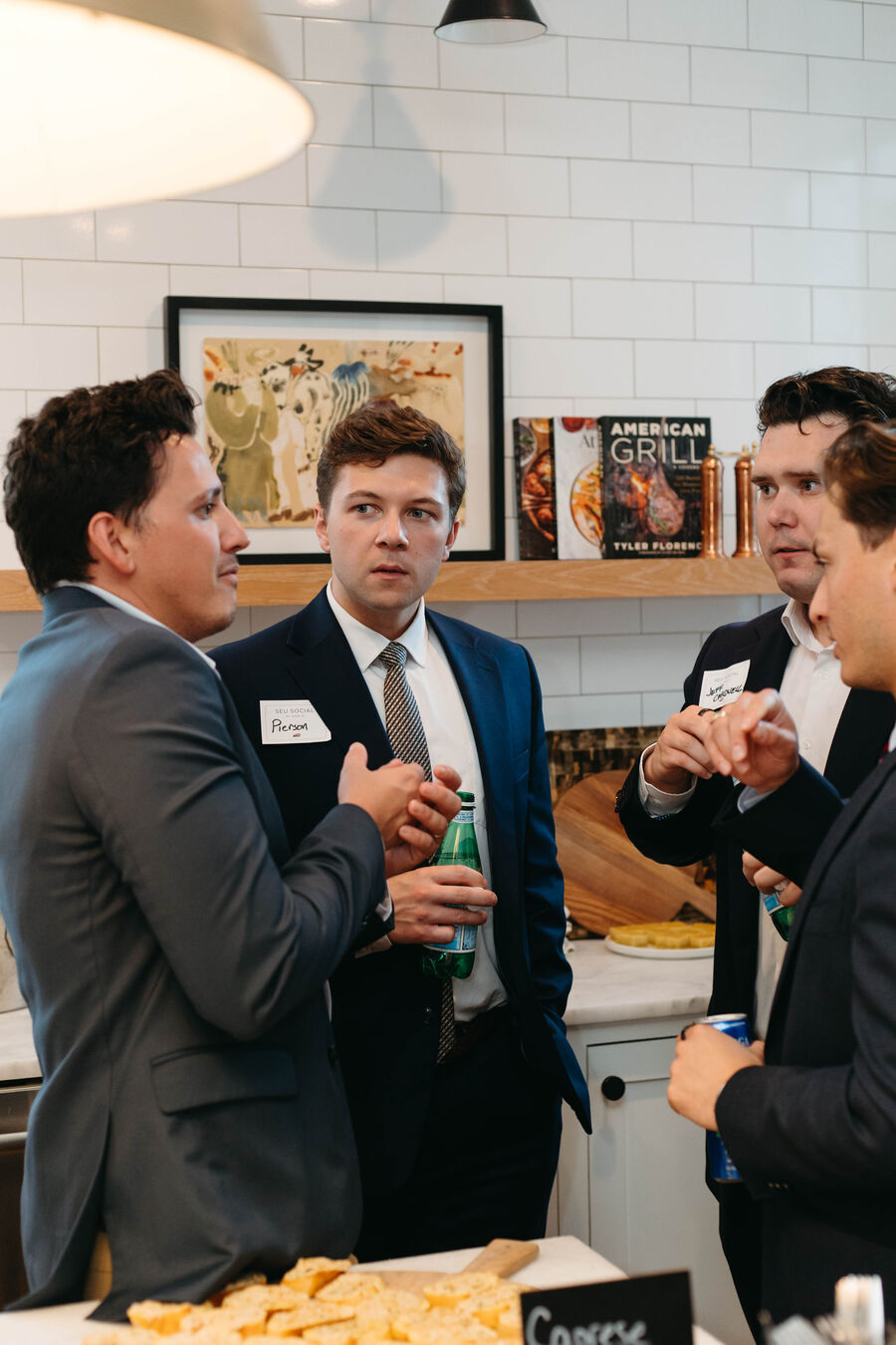 Guests in conversation at an SEU Social